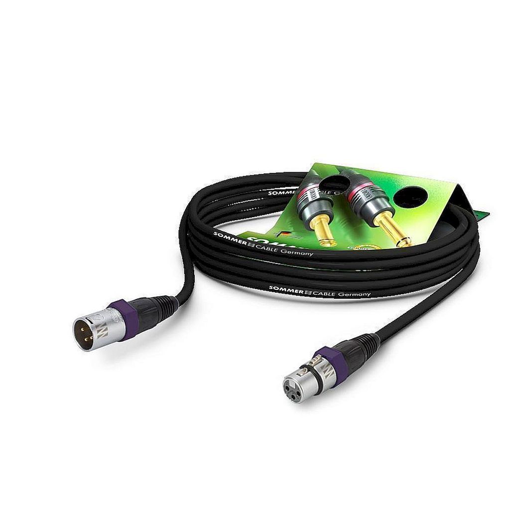 Mikrofonkabel SC-Galileo 238, 2 x 0.38 mm² | XLR / XLR, NEUTRIK | 0,50m | schwarz | violett