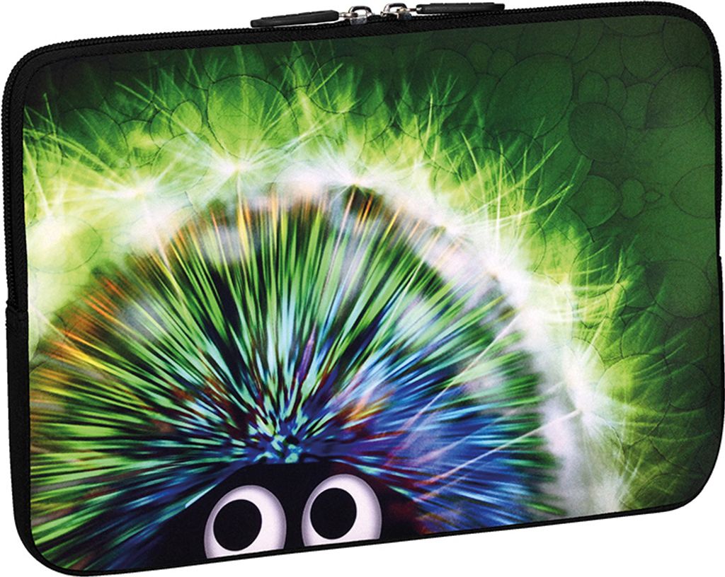 PEDEA Design Tablethülle: green hedgehog 10,1
