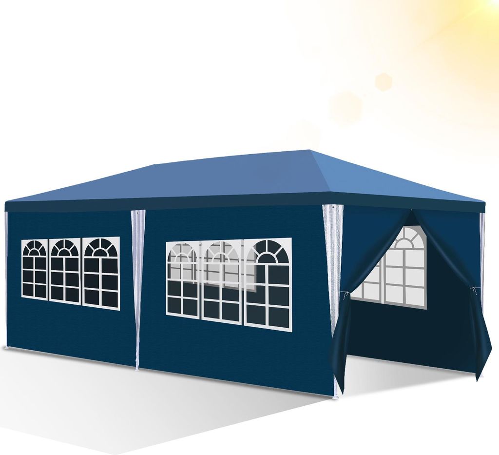 TolleTour 3 x 6 m gazebo da giardino con 6 pannelli Immagine del prodotto 