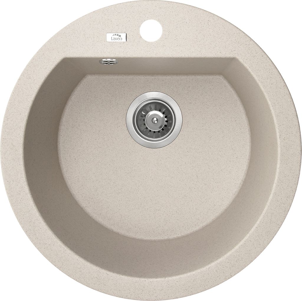Design Granitspüle 1 Becken Beige