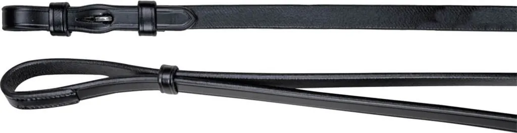 Rênes de filet Waldhausen en cuir souple avec arrêtoirs pour l'équitation