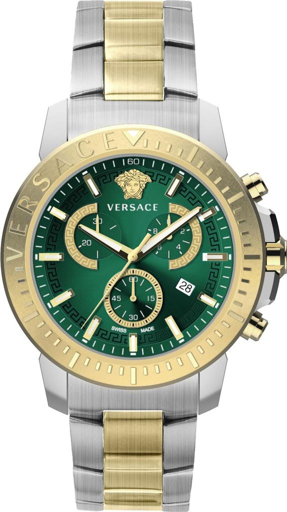 A product shot of a watch on a white background.