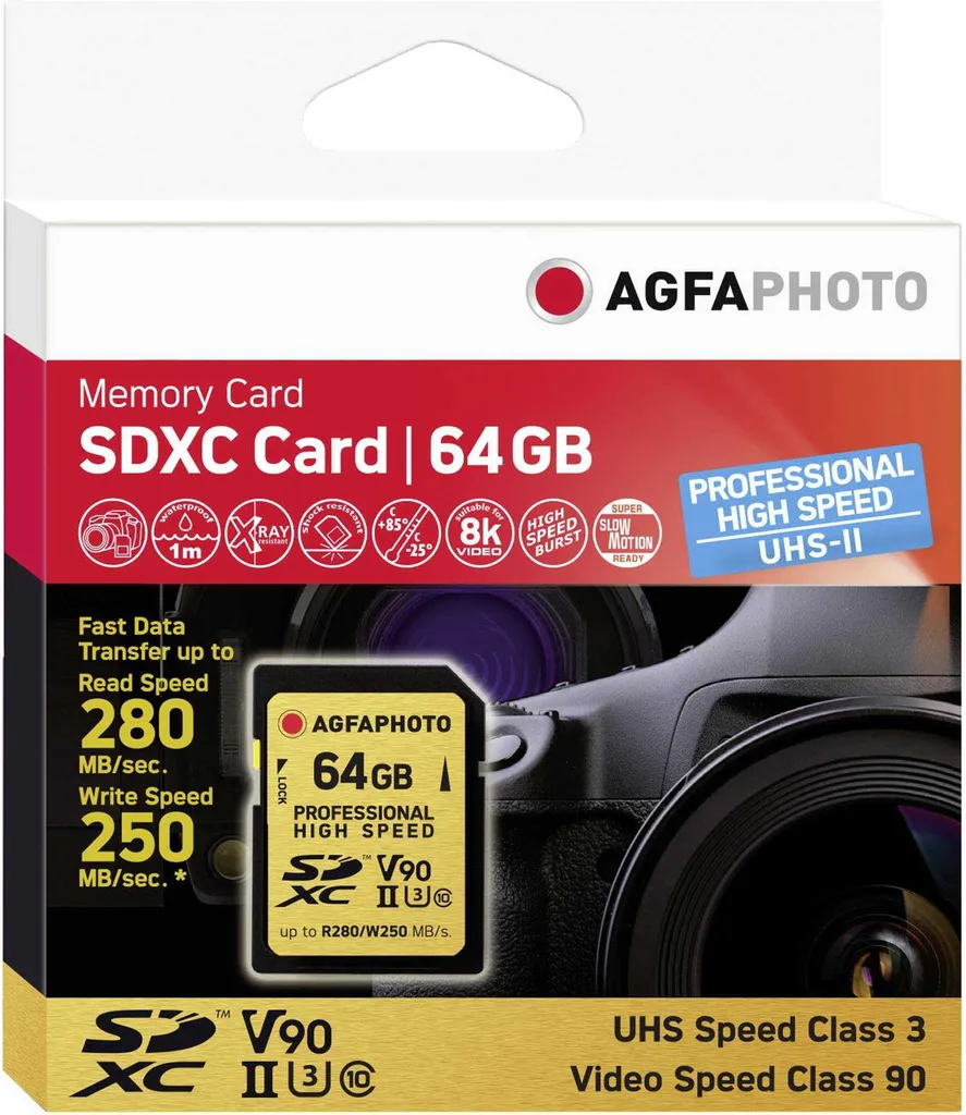 Recensione AgfaPhoto SDXC 64GB V90: Benchmark e Velocità Reale