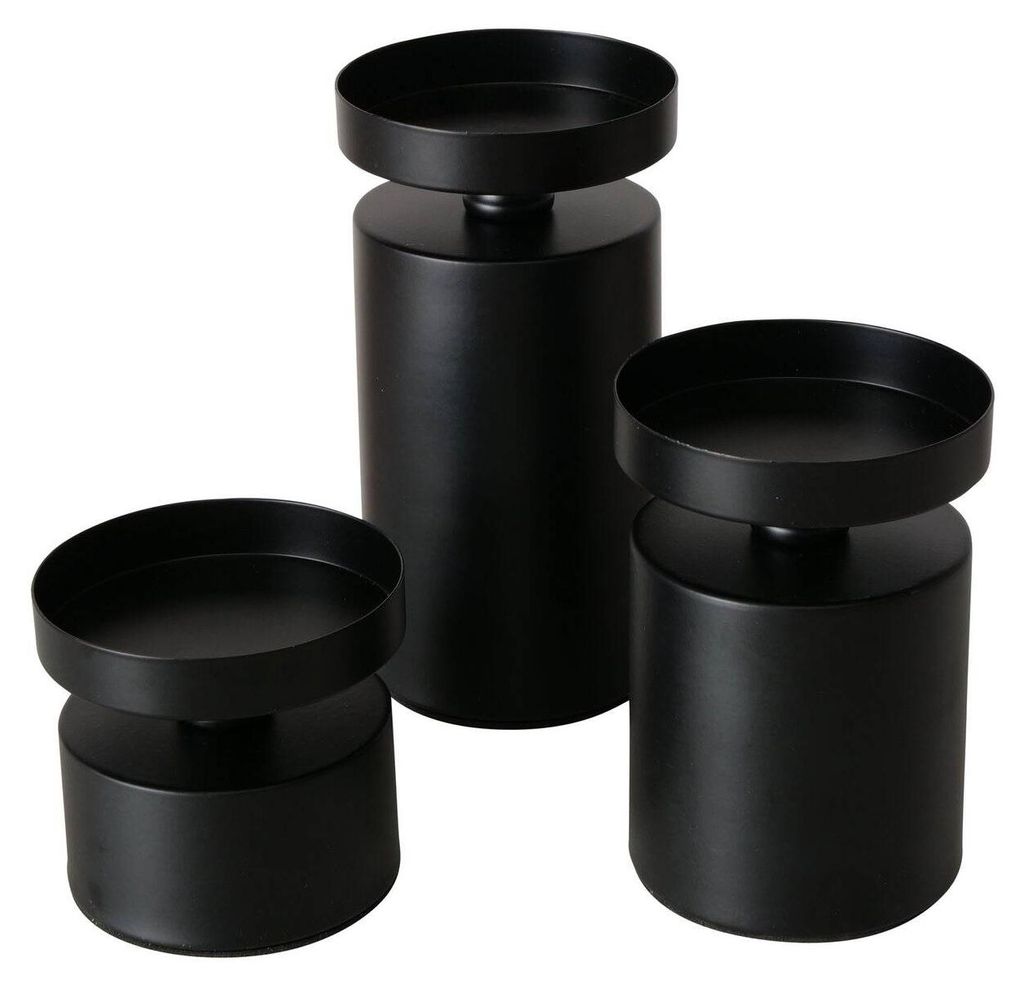 Kerzenhalter für dicke Kerzen MERIL, 3er-Set, Ø 7,5 cm Produktbild 