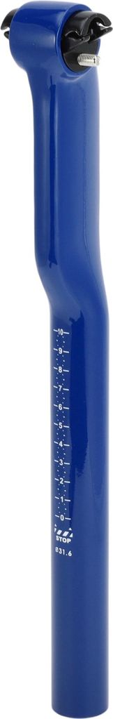 Universeller Fahrradsattelstš¹tzen-Fahrradsattelstš¹tzenrohr 31,6x350mm 5¡ã H?henverstellbarer Carbonfaser-Blau 1 Stk