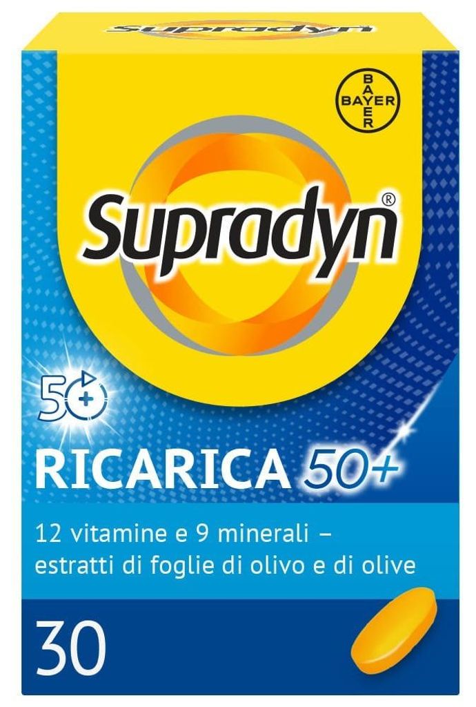 Supradyn Ricarica 50+: Nahrungsergänzungsmittel mit Produktbild 