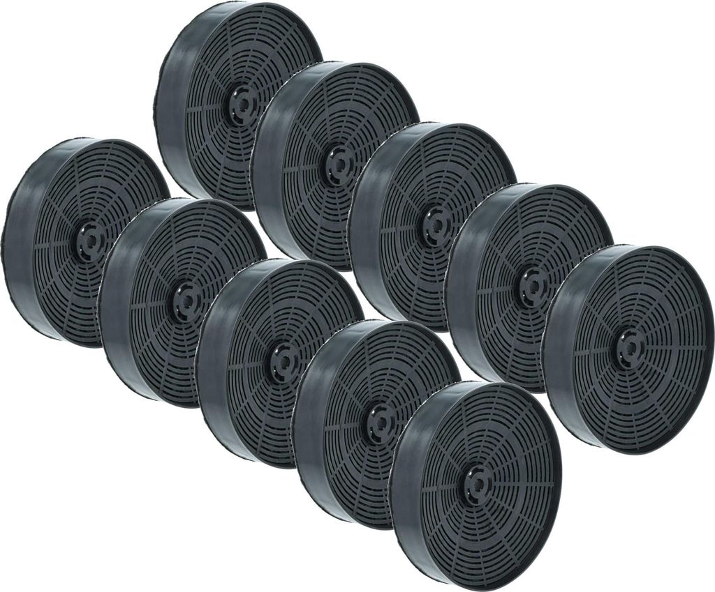 vhbw 10x Aktivkohlefilter Ersatz für AEG 5024630700/8, 5025088100/5, 5024942400/8, 5022446500/0, 5023946400/6, 5023442700/8 für Dunstabzugshaube