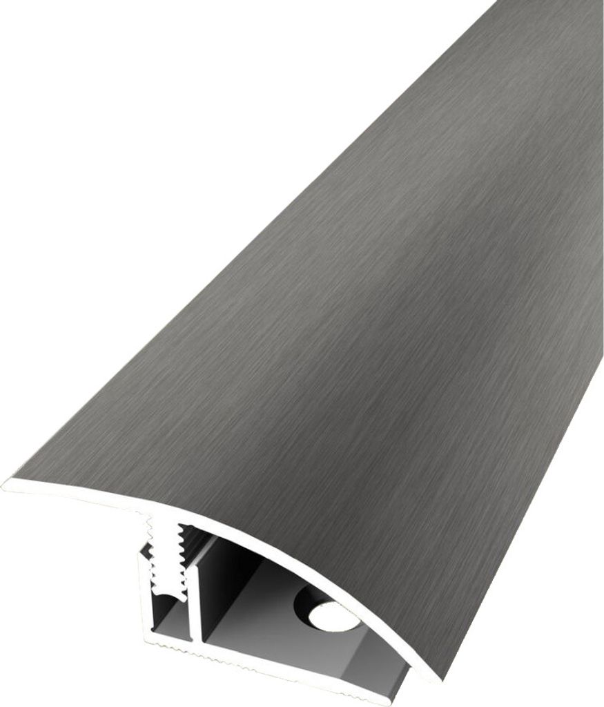 PROVISTON | Übergangsprofil | Laminatausgleich | Breite: 39 mm | Höhenausgleich: 7 - 12 mm | Länge: 1000 mm | Aluminiumprofil | Edelstahloptik |...