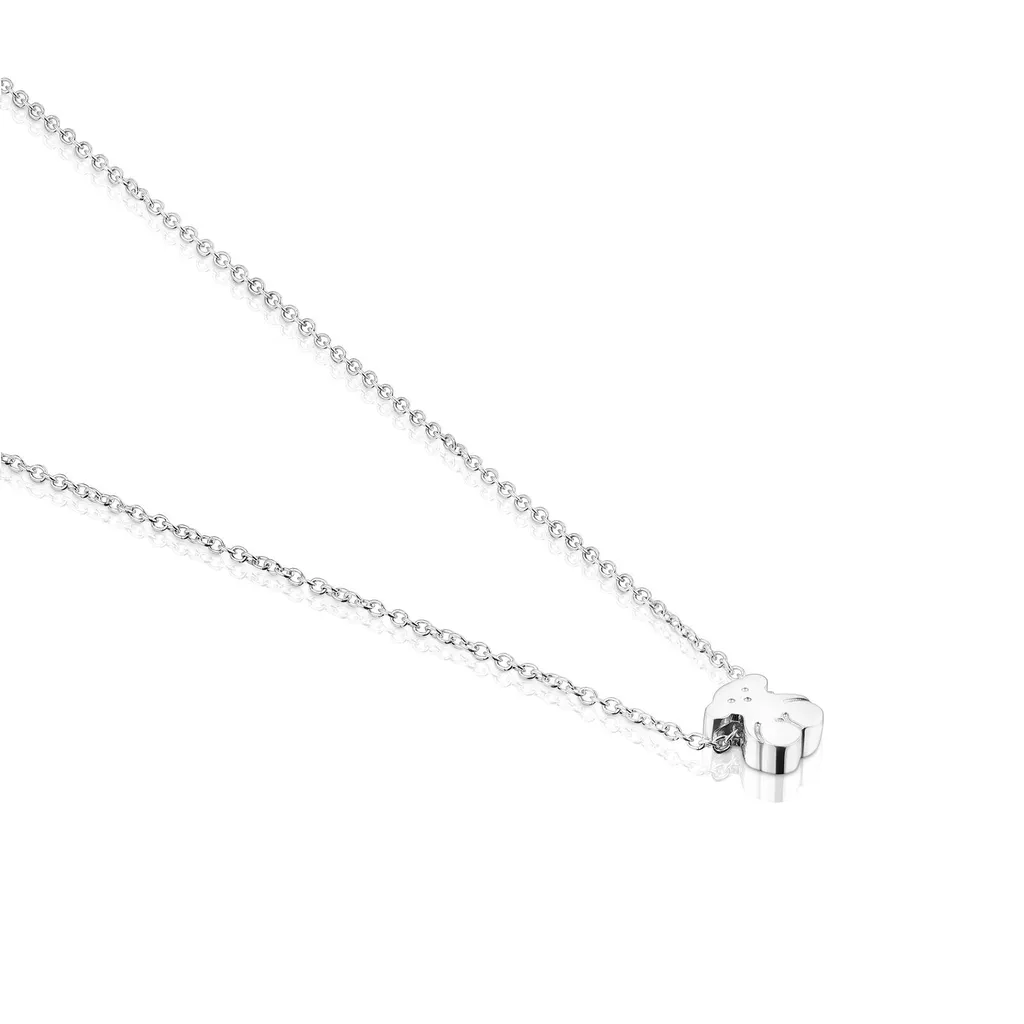Collana TOUS Nocturne In Argento 925 Con Ciondolo Luna, Lunghezza 45 Cm, Gioiello Delicato E Sostenibile Con Materiale Riciclato