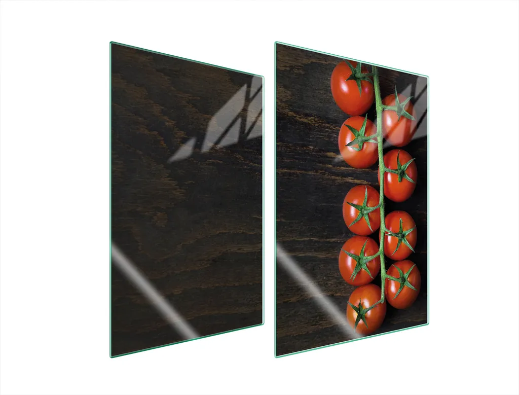 Piastre coprifornelli 2 pezzi 35x52 coprifornelli in ceramica tagliere in vetro pomodori in legno