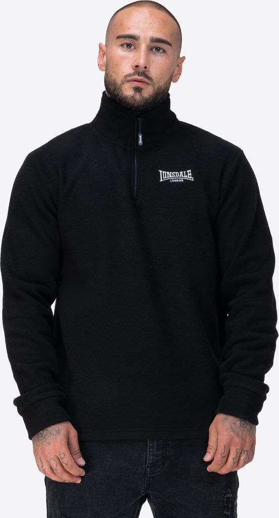 Felpa da uomo con zip a quarto di dollaro regular fit Immagine del prodotto 