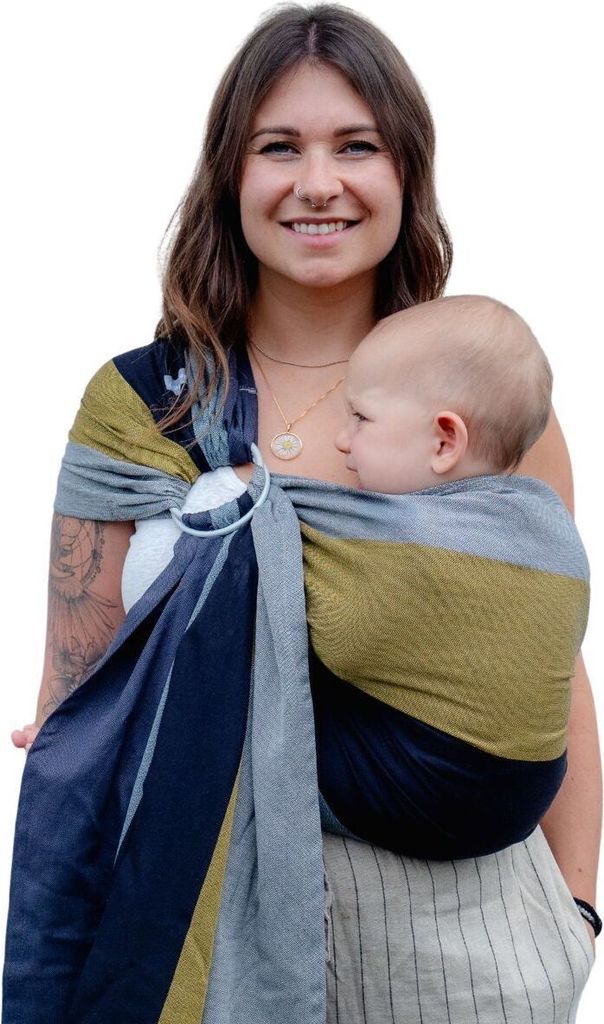 HOPPEDIZ Babytragetuch Ring-Sling Gent