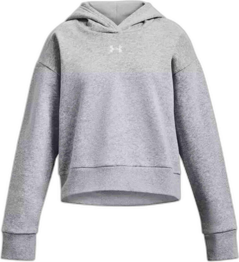Under Armour Ua Rival Fleece Crop Hoodie-Grau 1379517-012__YXS