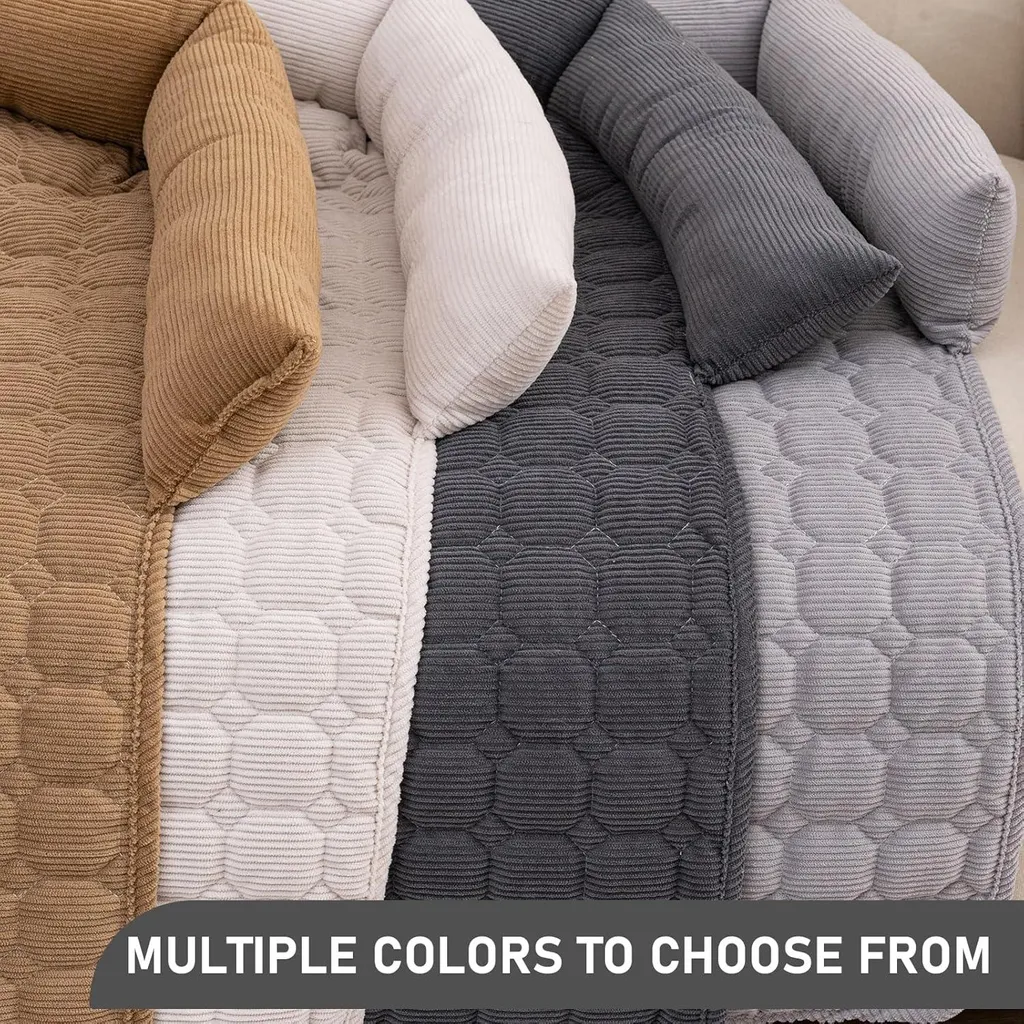 Couverture pour chien spécial canapé - Lit d'appoint lavable gris - 4