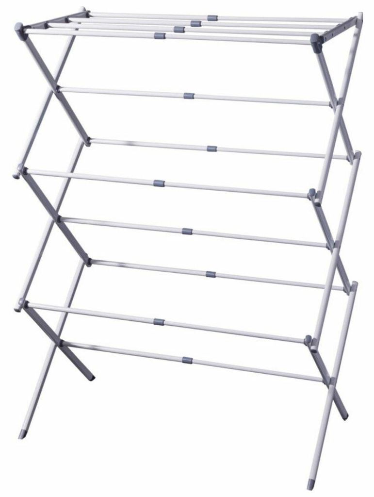 HOWHOMELY | Standtrockner - Wäschetrockner - 75 x 104 cm - Metall - Wäscheständer - klappbar - Praktisch