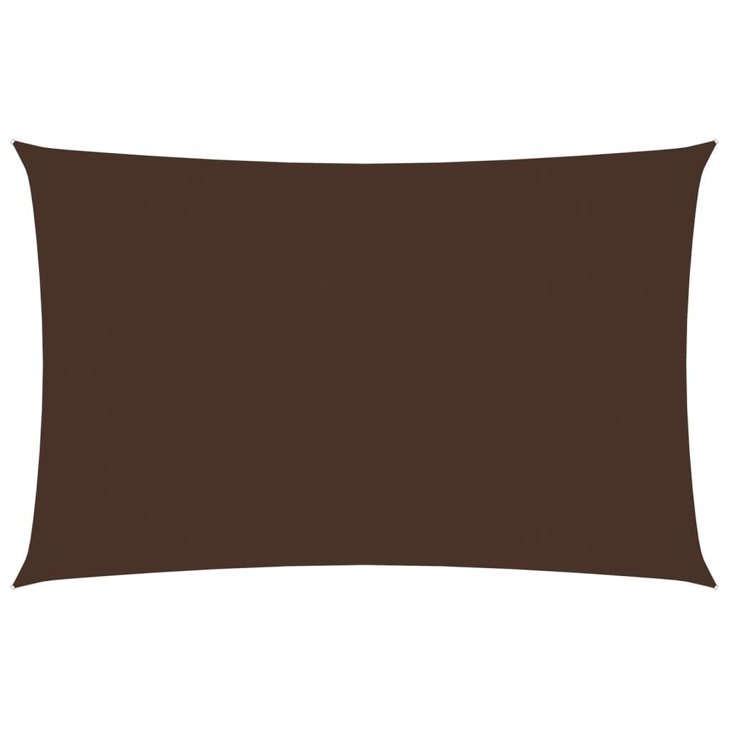 Sonnensegel Oxford-Gewebe Rechteckig 2,5x5 m Braun