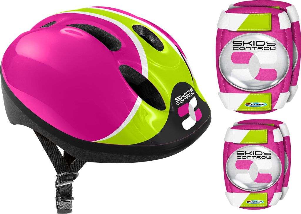 Skids Control fahrrad-/Schlittschuhhelm mit Schutz Mädchen rosa 52-56 cm