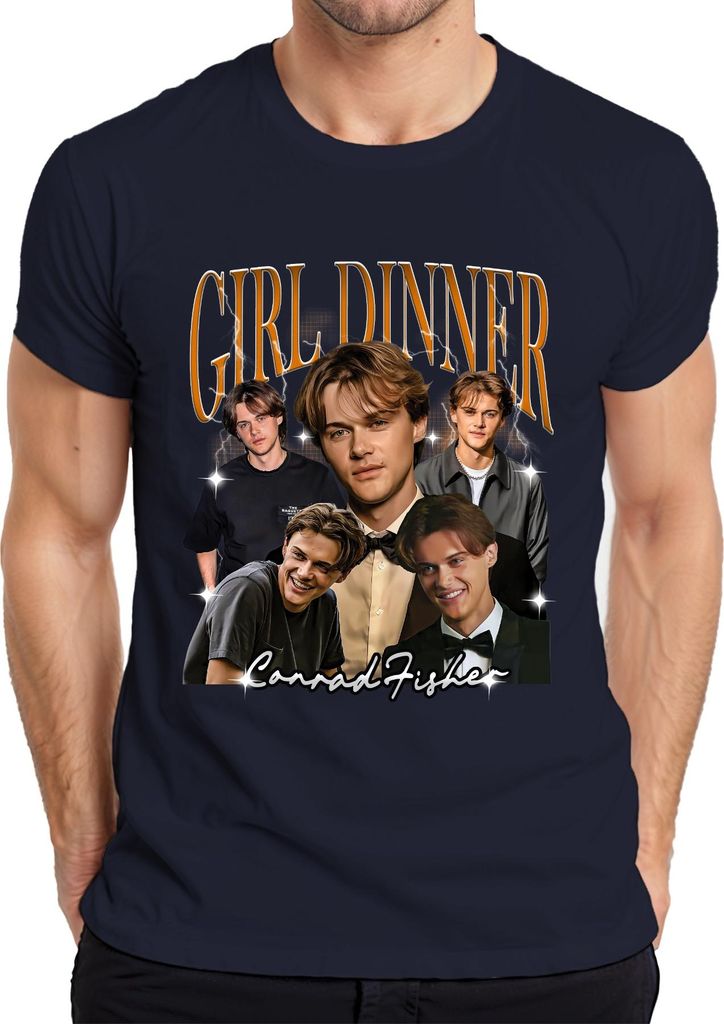Girl Dinner Conrad Fischer The Summer I Turned Pretty 90s Bootleg Herren T-Shirt, Navy, XL