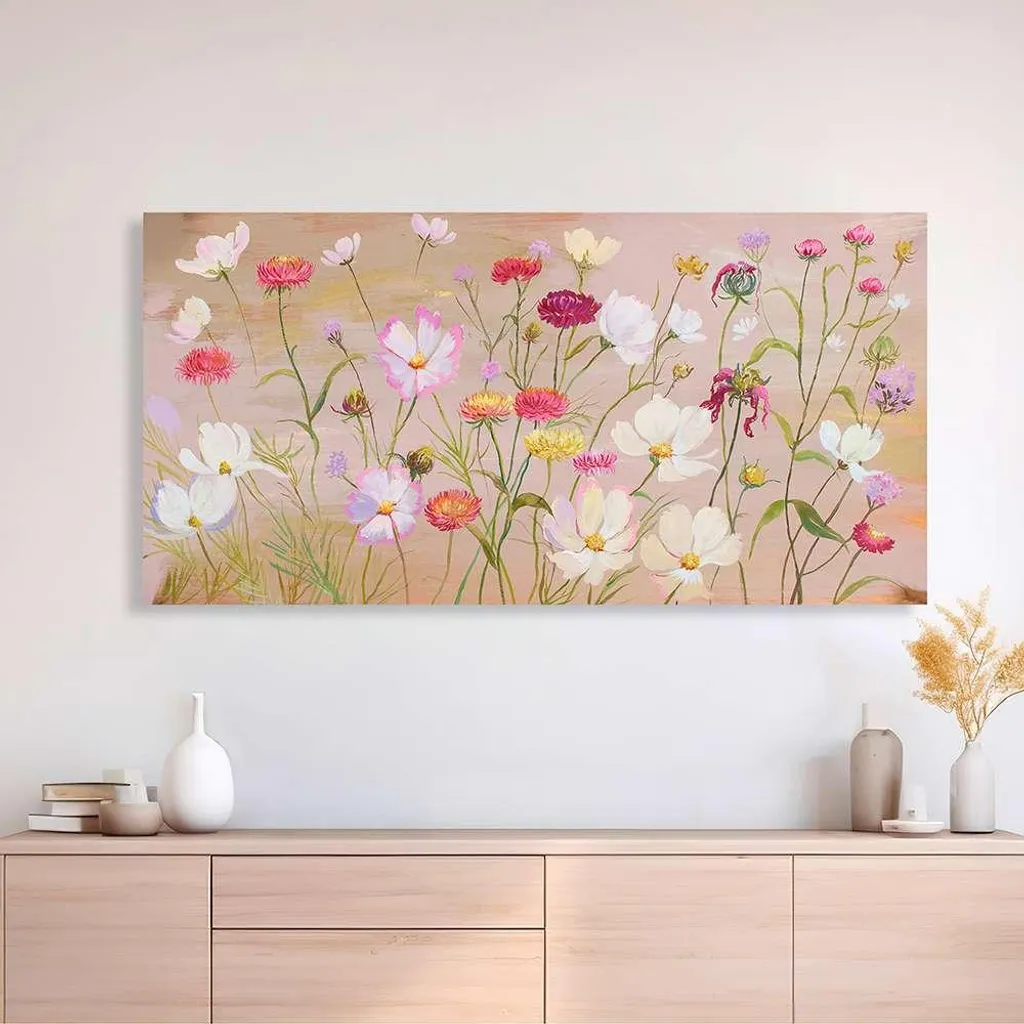 Déco Murale Fleurs Nel Whatmore 120x60 : Finies les Parois Blanches !