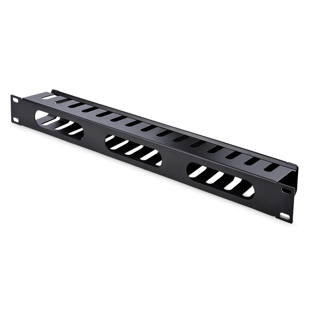 StarTech.com CMDUCT1UX Guide de Câbles Horizontal 1U Noir pour Baie - 7