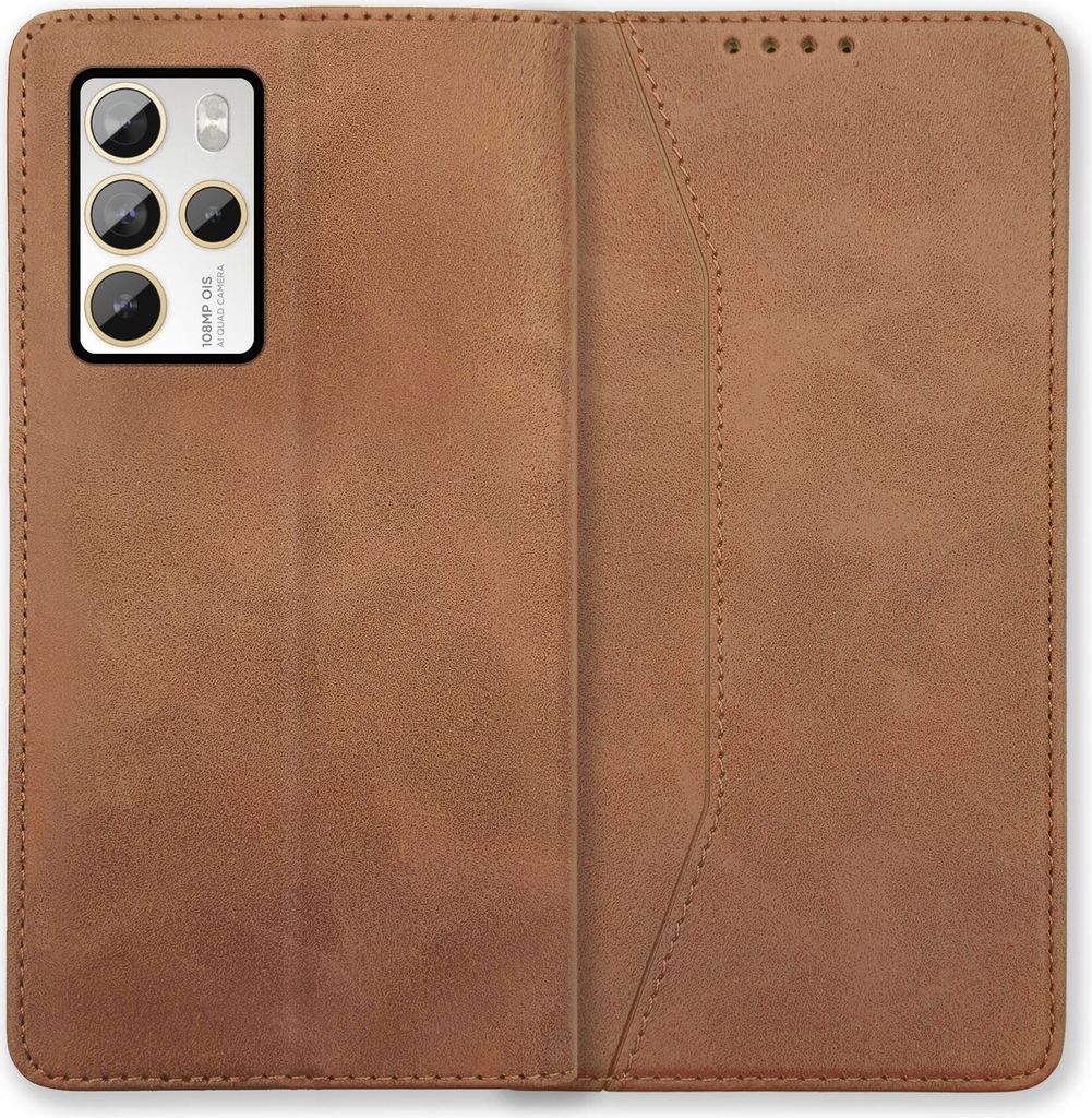 Bookstyle 'Premium' Schutzhülle Klapphülle Schutztasche Etui Cover für HTC U23 Pro - Braun