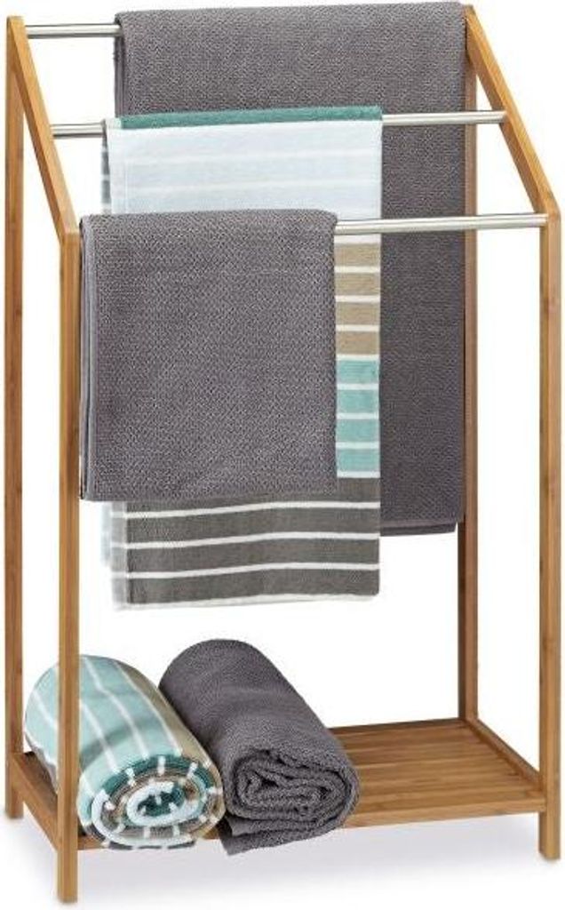 Handtuchhalter Bambus 3 Stangen