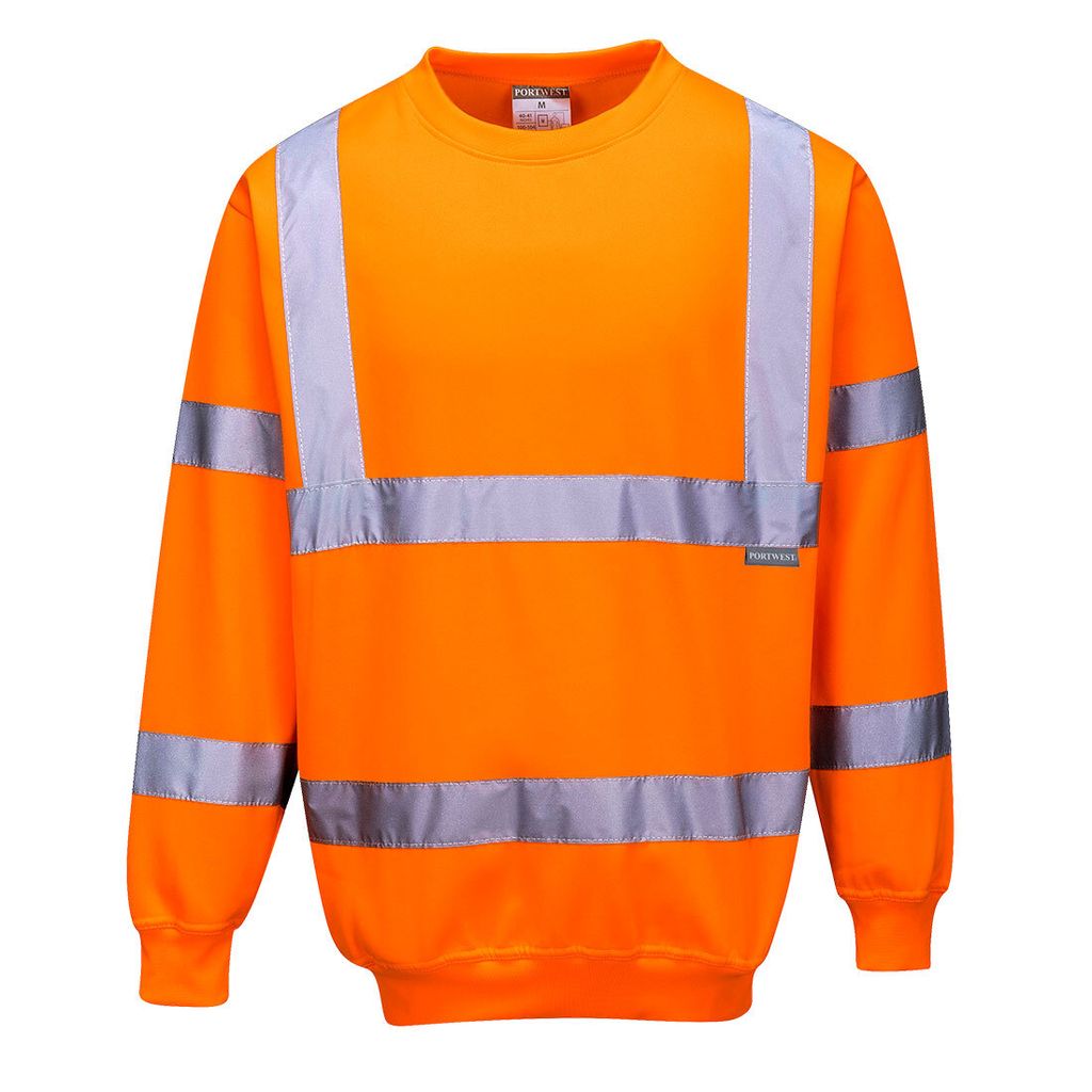 Portwest B303 Warnschutz-Sweatshirt Orange Gr. L