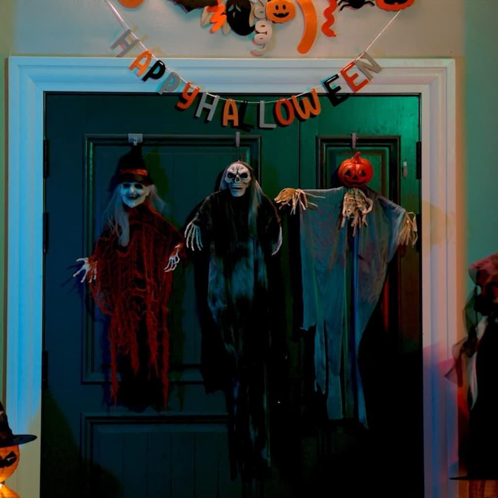 "Spring Sale"Hängender Halloween Geist 3 pcs - modernes Design - Schwarz 66x110cm Polyester DE371609 - Garten & Heimwerken