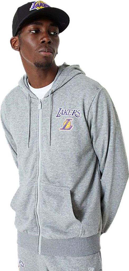 New Era Nba Essentials Los Angeles Lakers Reißverschlusspullover Grau 2XL Mann Grau 2XL