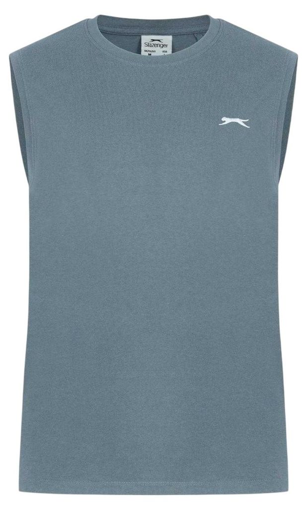 Slazenger - Top für Herren, Baumwolle GT23081 (XL) (Graublau)