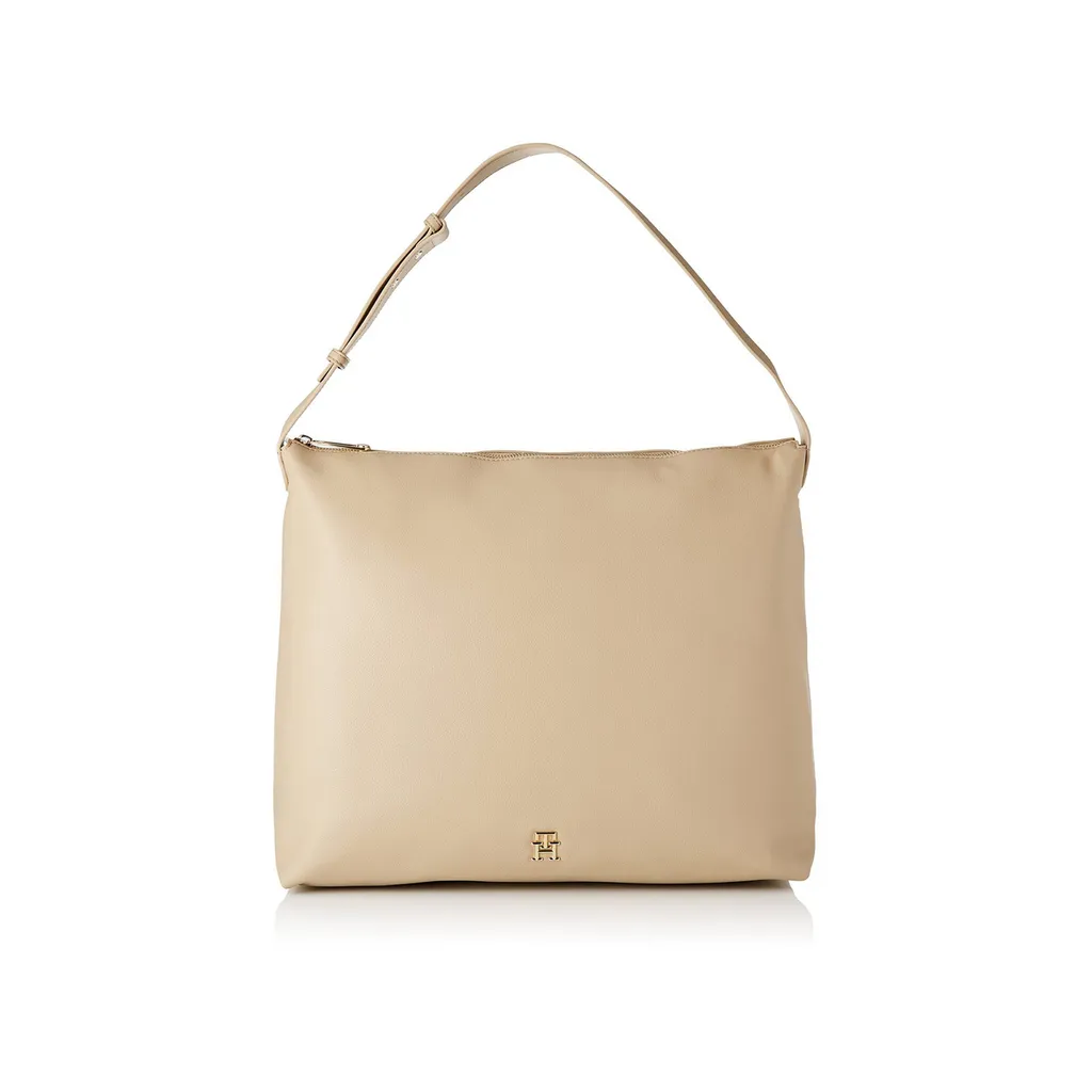 Sac TH Casual Hobo Tommy Hilfiger Beige en Simili Cuir Chic et Souple