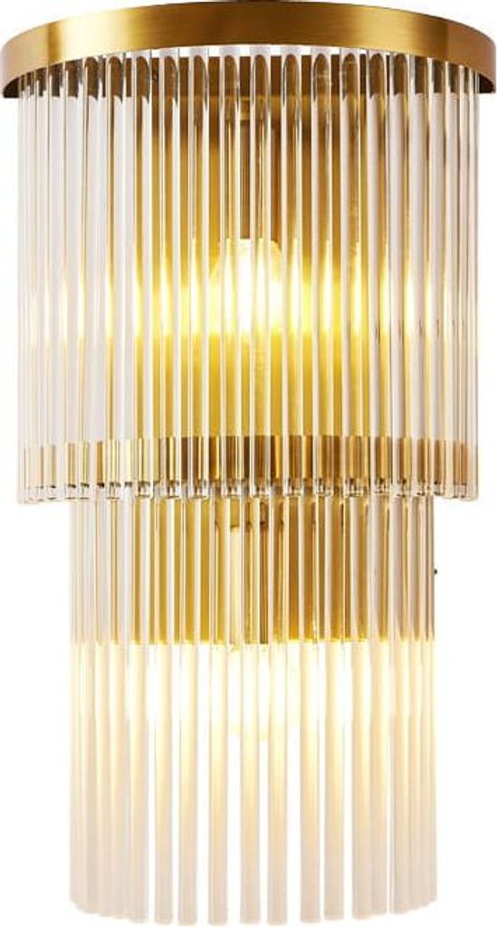 Cascada - Kinkiet Kryształowy Złoty 400x260 mm, 1xE14, Zdjęcie produktu 