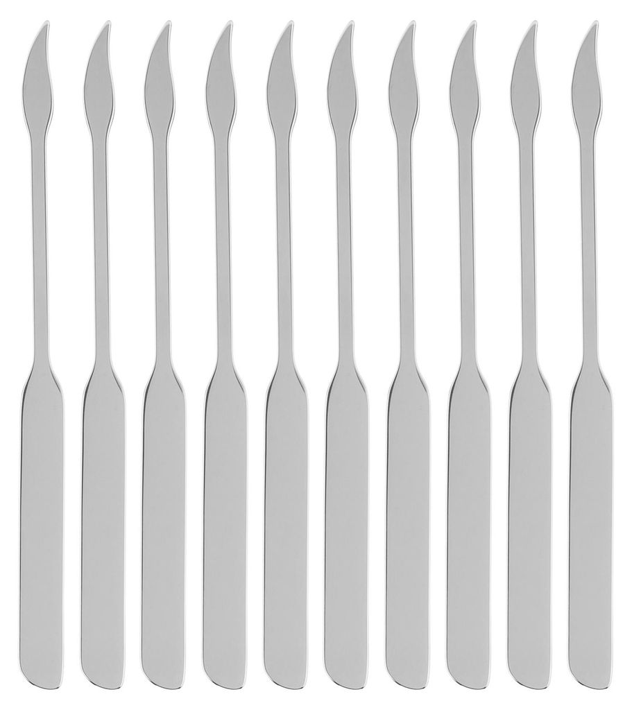 10-teiliges Set Make-up-Spatel aus Edelstahl, doppelseitig, Foundation-Spatel für Make-up-Zubehör