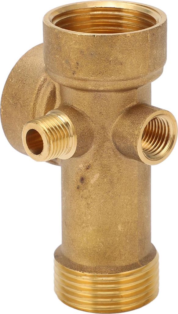 5-Wege-Rohrverbinder aus Messing, G1/4, für Wasser-, öl- und Gasleitungen, geeignet für Küche und Bad