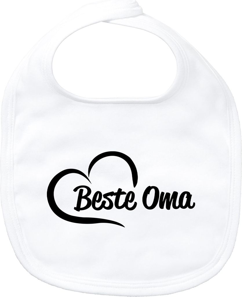 Huuraa Baby Lätzchen Beste Oma Herz White Klettverschluss Baumwolle Latz Geschenkidee