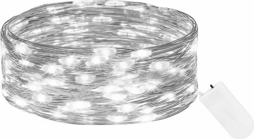LED řetěz Nano - 2m, 30LED, 2xCR2032, studená bílá Obrázek produktu 