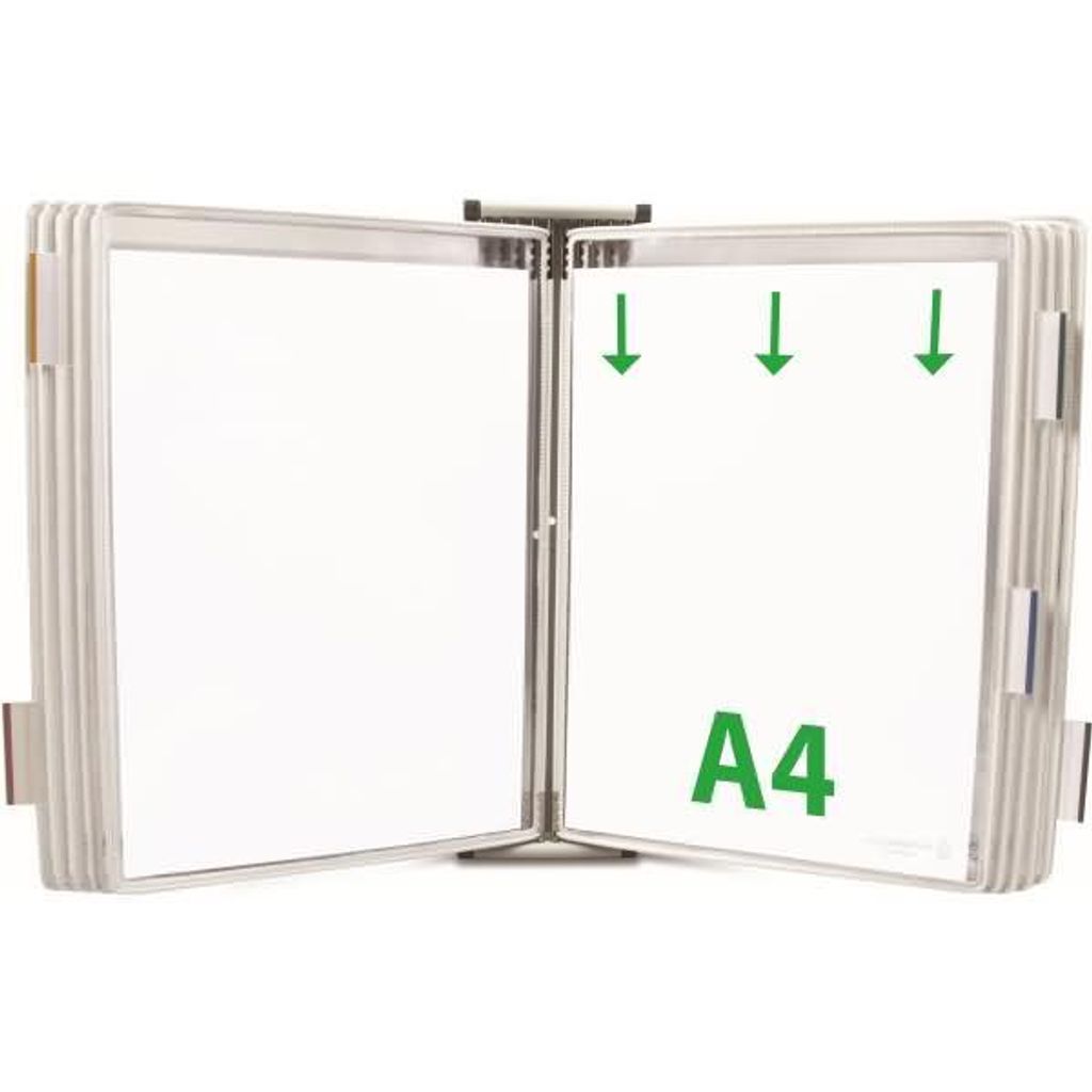 tarifold Wand-Sichttafelsystem 414102 DIN A4 weiß mit 10 Produktbild 