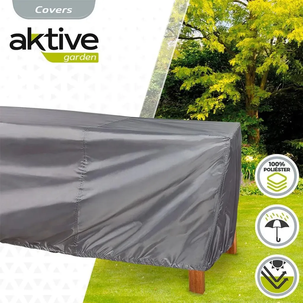Housse active grise imperméable pour grande table - Format 200x130 cm - 2