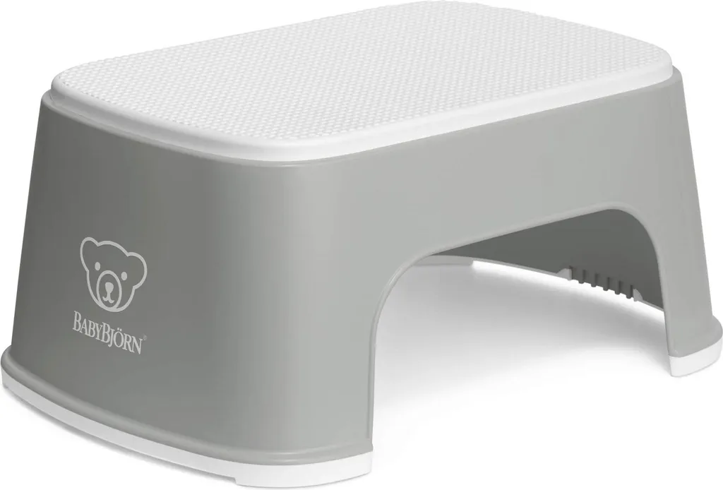 BabyBjörn Step Stool Gris avec Surface Antidérapante et Base Stable - 2