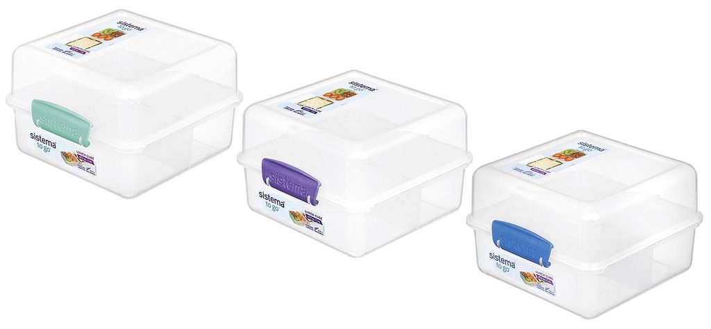 SISTEMA Lunchbox Cube to go farbig sortiert Immagine del prodotto 