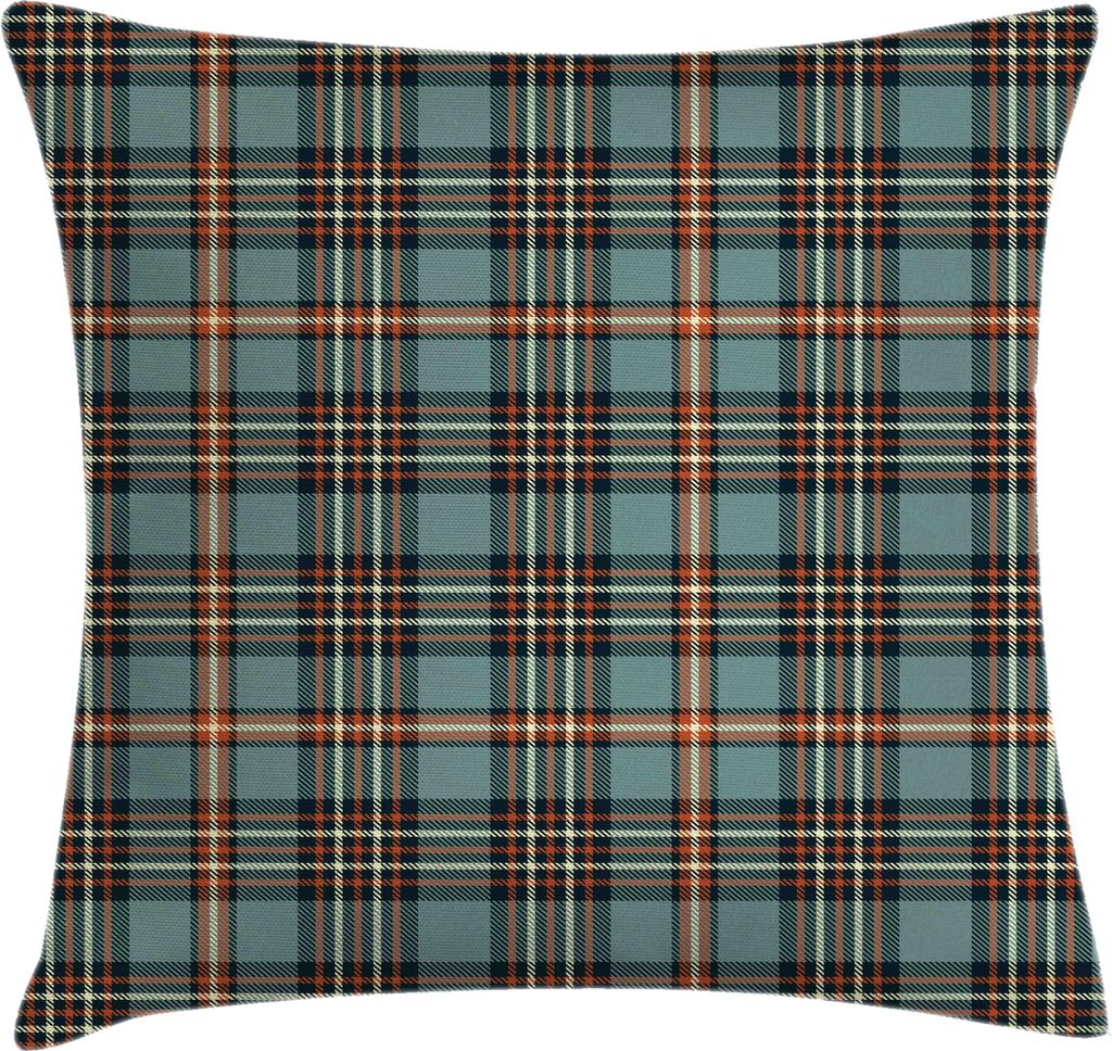 ABAKUHAUS Schottenkaro Kissenbezug, Traditionelle klassische schottische Plaid kariertes Muster mit Symmetric Streifen, 40 x 40 cm, Redwood Kadett ...