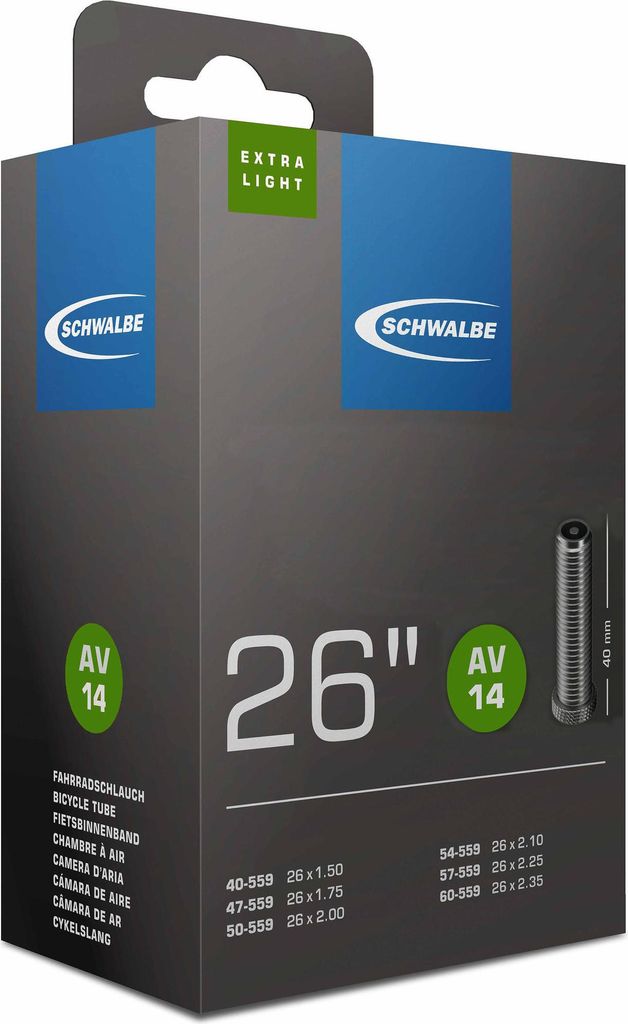 Chambre à air Extralight (AV14) - VTT - 26'' (40/60-559) - Image du produit 