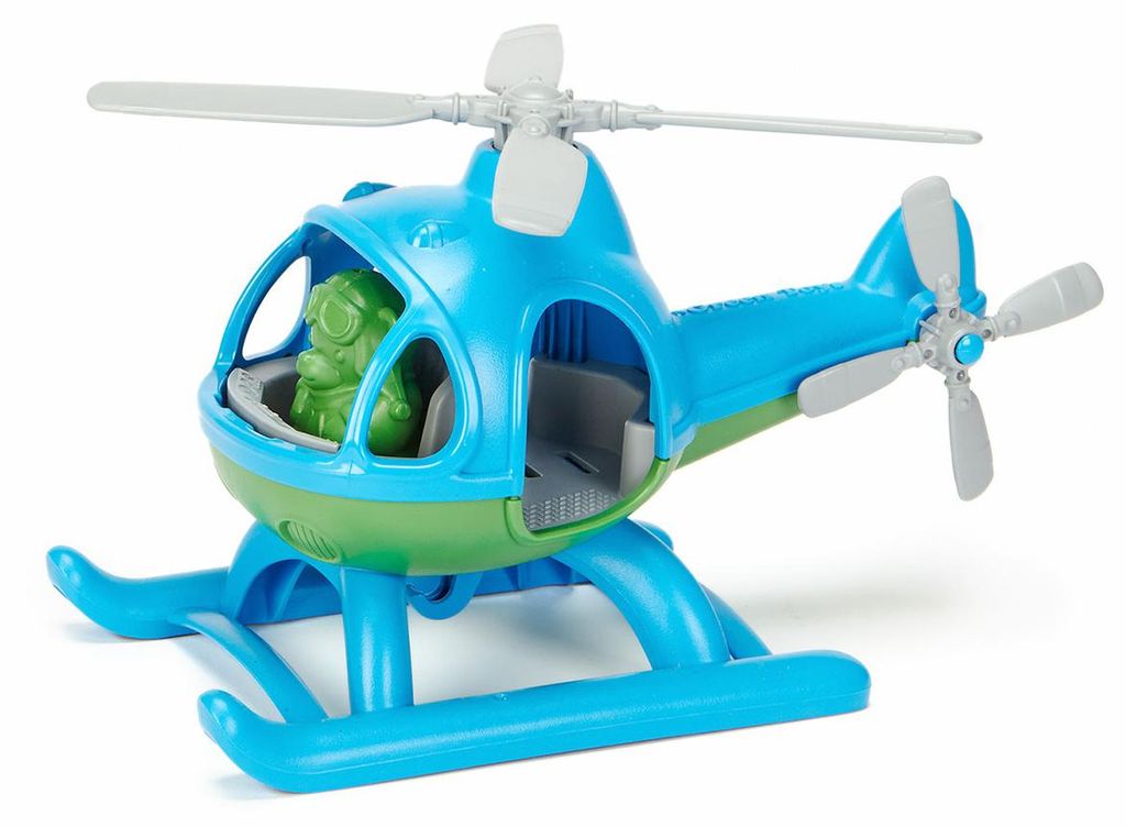 Green Toys Helikopter blau nachhaltiges Spielzeug Produktbild 