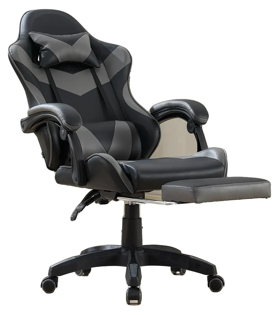 Siège de bureau gaming ergonomique série A pour joueur passionné noir