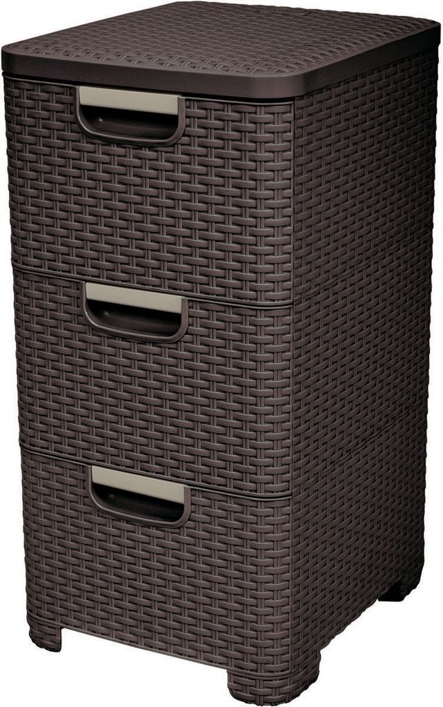 Curver Regał Z 3 Szufladami 3X14L  /Ciemny Brąz Zdjęcie produktu 