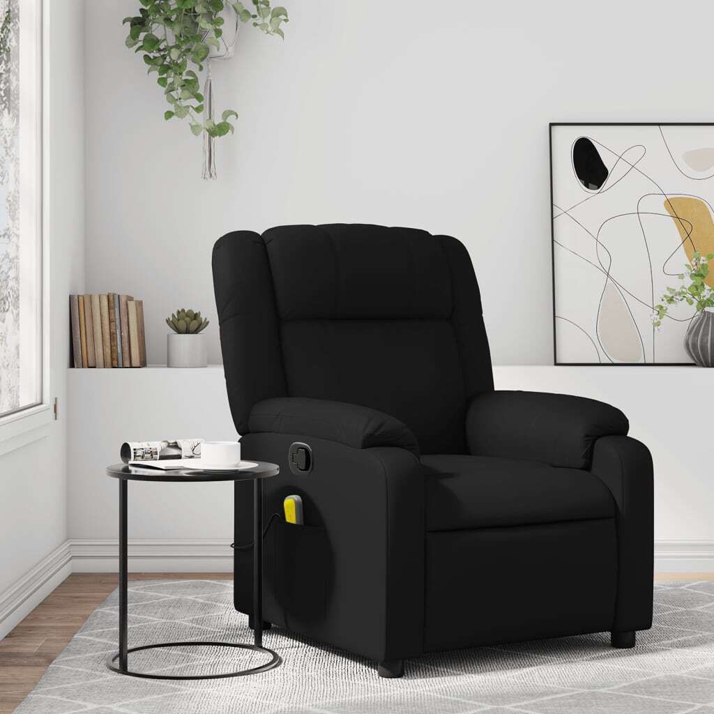 Maison Exclusive - Massagesessel Schwarz Kunstleder