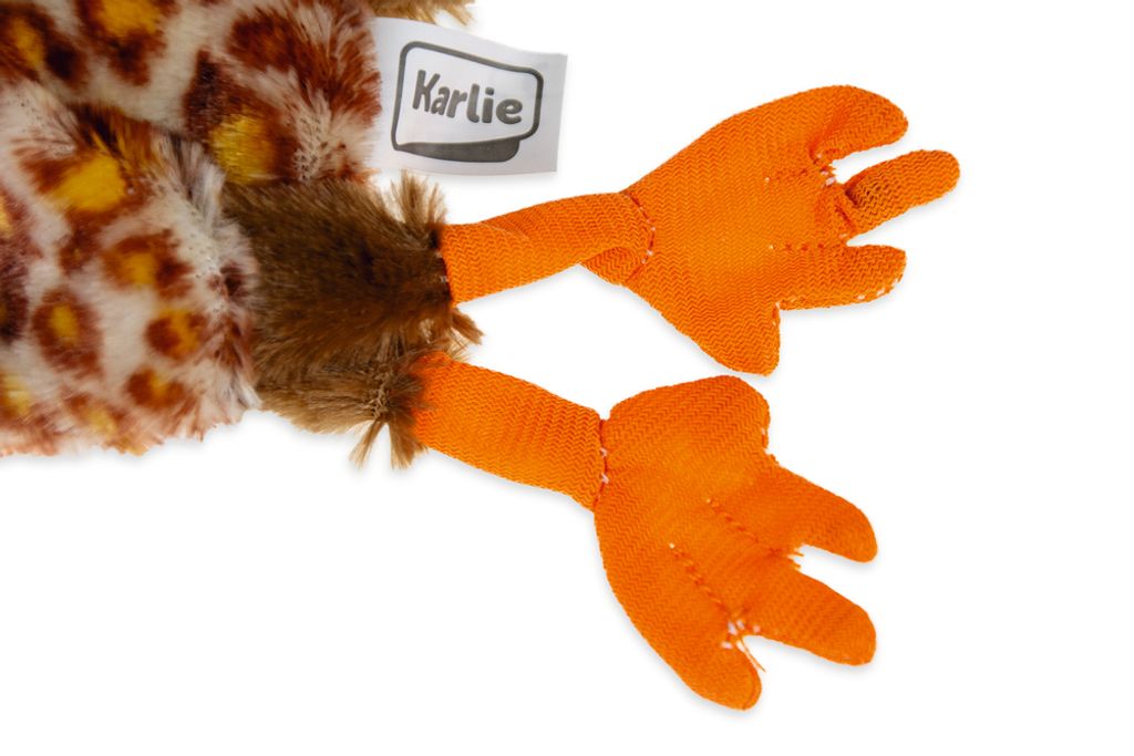 Karlie Hundespielzeug Plüschhund Borris - 25cm, Mit Quietscher, Waschbar