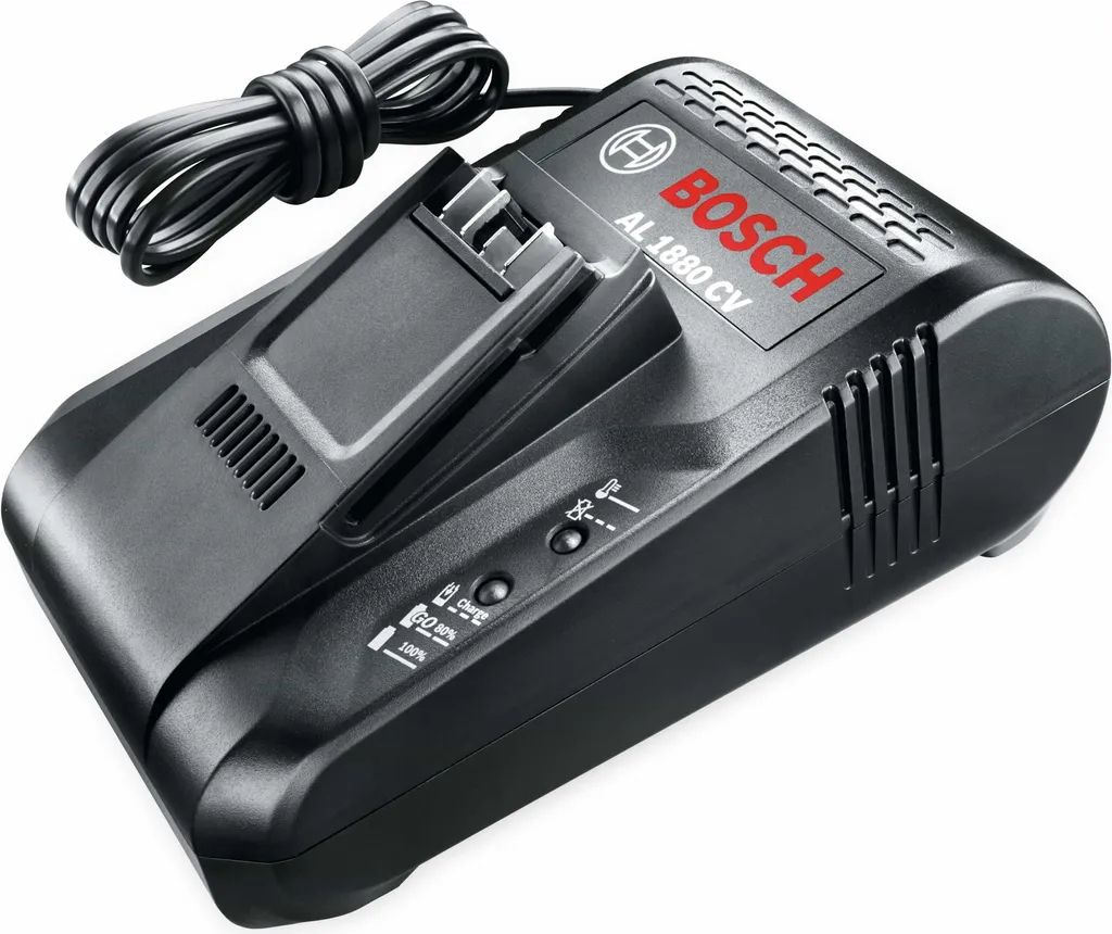 Chargeur de Batterie Bosch AL 1880 CV Rapide pour Gamme Bricolage et Jardin