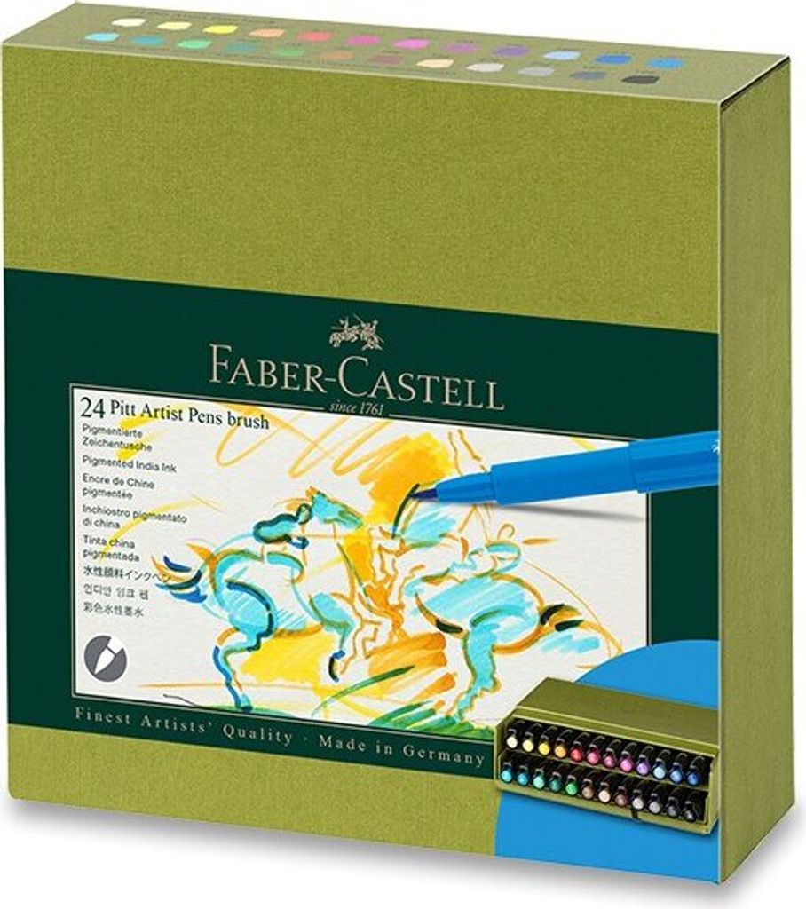 FABER-CASTELL Tuschestift Pitt Artist Pen B 24er A.box Zdjęcie produktu 