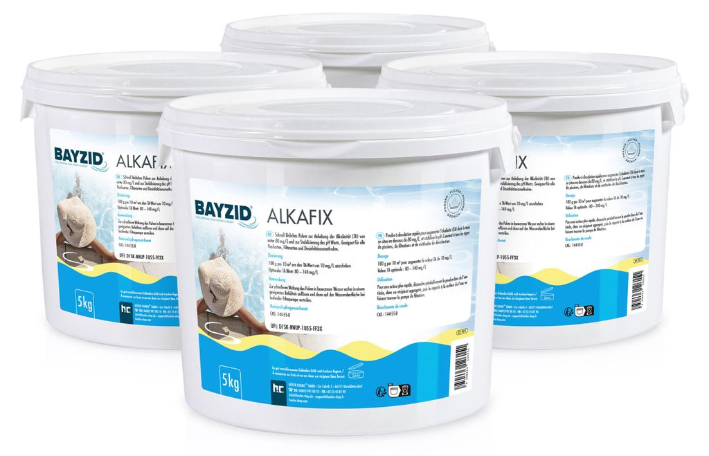 4x 5 kg BAYZID® Alkafix zur Anhebung der Alkalinität (TA) Produktbild 